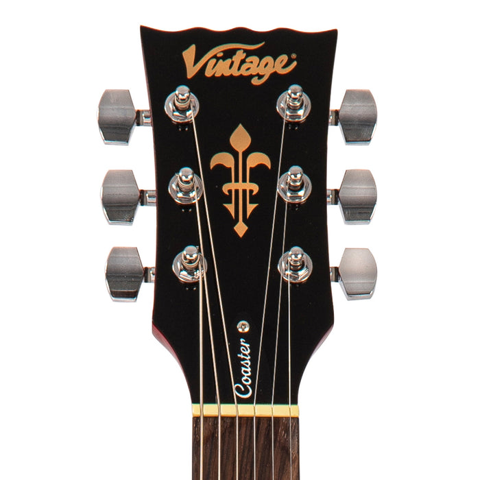 Vintage V10 Coaster Series Electric Guitar ~ Cherry Sunburst - Fair Deal Music