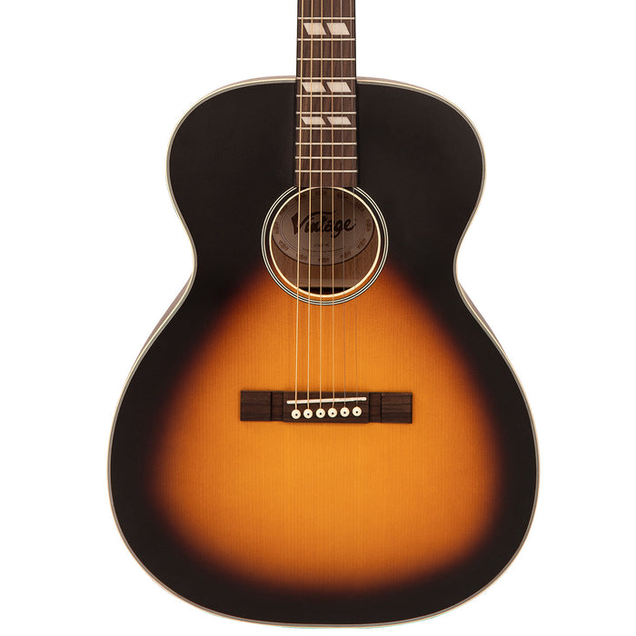 Vintage Historic Series 'Orchestra' Acoustic Guitar ~ Vintage Sunburst - Fair Deal Music