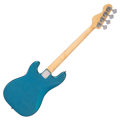 Vintage V40 Coaster Series Bass Guitar Pack ~ Candy Apple Blue - Fair Deal Music