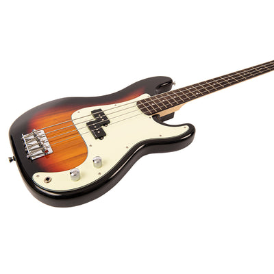 Vintage V40 Coaster Series Bass Guitar Pack ~ 3 Tone Sunburst - Fair Deal Music