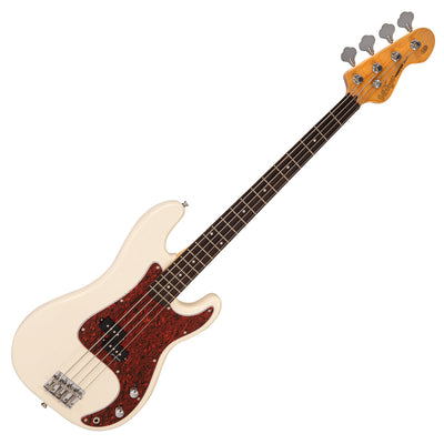 Vintage V40 Coaster Series Bass Guitar ~ Vintage White - Fair Deal Music