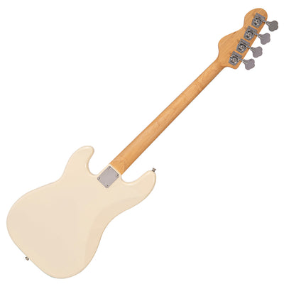 Vintage V40 Coaster Series Bass Guitar Pack ~ Vintage White - Fair Deal Music