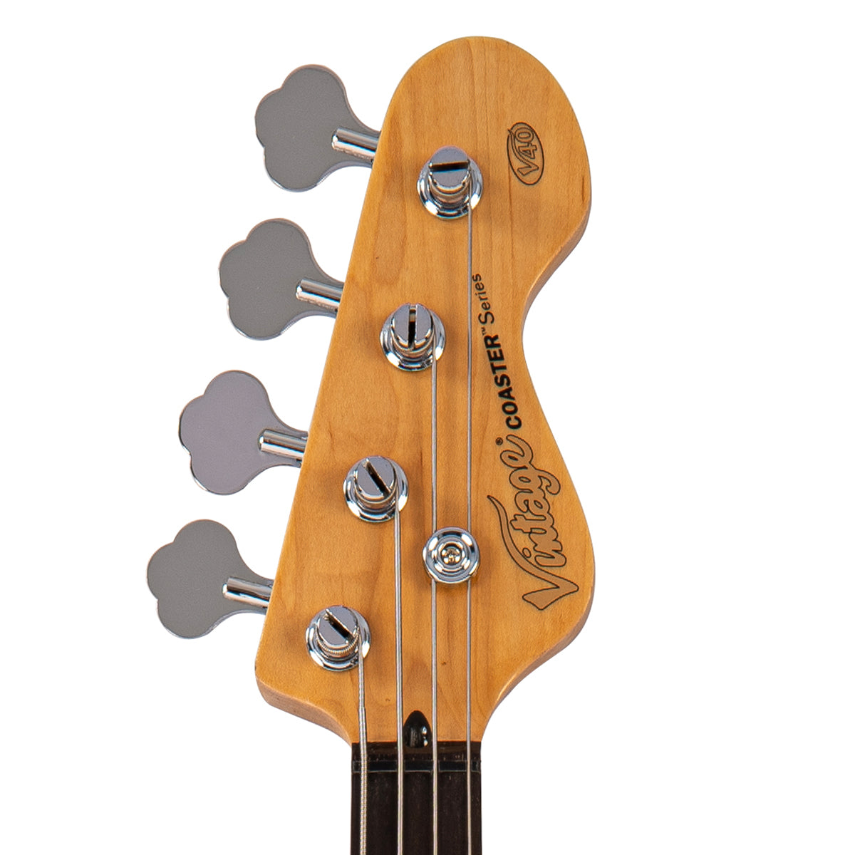Vintage V40 Coaster Series Bass Guitar ~ Vintage White - Fair Deal Music