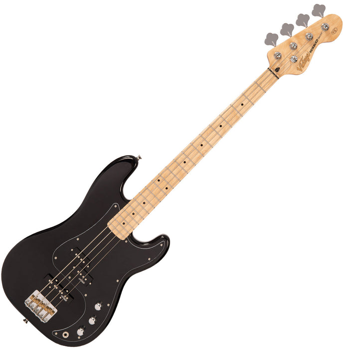 Vintage V42 ReIssued Bass Guitar ~ Boulevard Black - Fair Deal Music