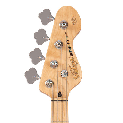 Vintage V42 ReIssued Bass Guitar ~ Boulevard Black - Fair Deal Music