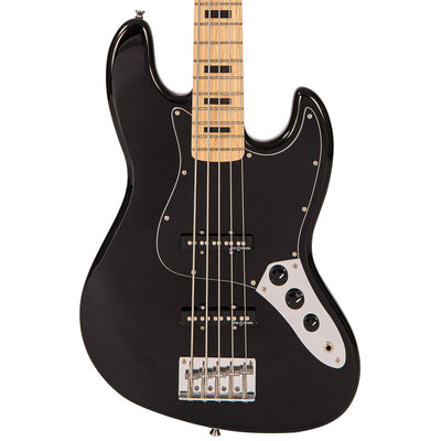 Vintage V495 Coaster Series 5-String Bass Guitar Pack ~ Boulevard Black - Fair Deal Music