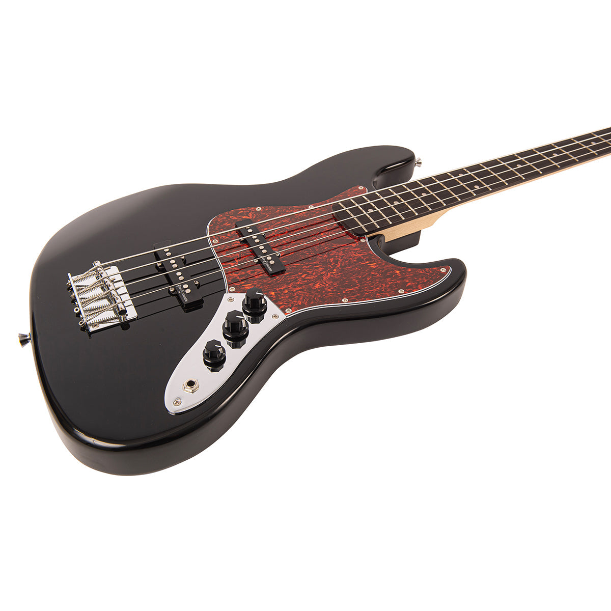 Vintage V49 Coaster Series Bass Guitar Pack ~ Boulevard Black - Fair Deal Music