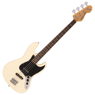 Vintage V49 Coaster Series Bass Guitar Pack ~ Vintage White - Fair Deal Music