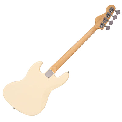 Vintage V49 Coaster Series Bass Guitar ~ Vintage White - Fair Deal Music