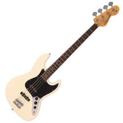 Vintage V49 Coaster Series Bass Guitar ~ Vintage White - Fair Deal Music