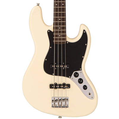 Vintage V49 Coaster Series Bass Guitar ~ Vintage White - Fair Deal Music