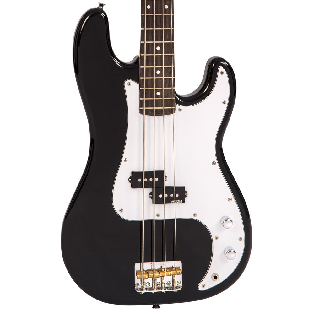 Vintage V4 ReIssued Bass Guitar - Boulevard Black - Fair Deal Music