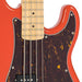 Vintage V4 ReIssued Maple Fingerboard Bass Guitar ~ Firenza Red - Fair Deal Music