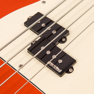 Vintage V4 ICON Bass ~ Distressed Firenza Red - Fair Deal Music