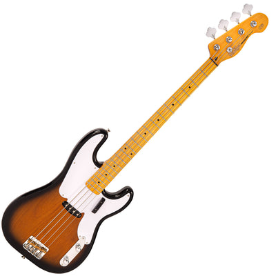 Vintage V51 ReIssued Bass Guitar ~ 2 Tone Sunburst - Fair Deal Music