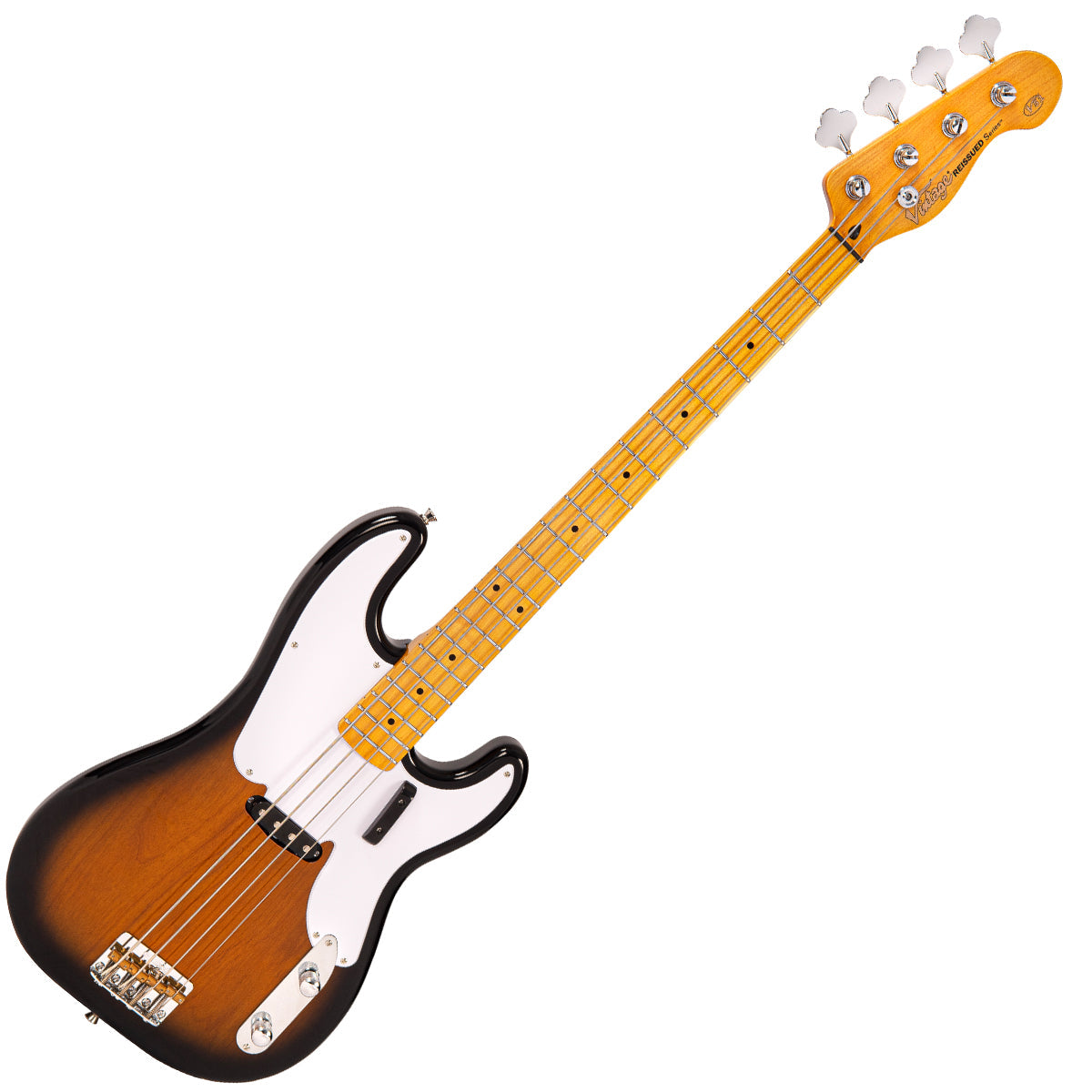 Vintage V51 ReIssued Bass Guitar ~ 2 Tone Sunburst — Fair Deal Music