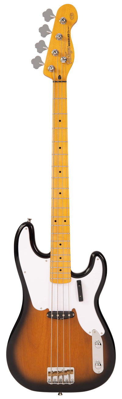 Vintage V51 ReIssued Bass Guitar ~ 2 Tone Sunburst - Fair Deal Music