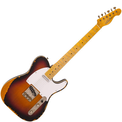 Vintage V59 ICON Electric Guitar ~ Distressed Sunburst - Fair Deal Music