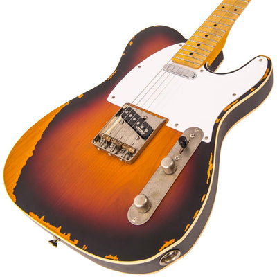 Vintage V59 ICON Electric Guitar ~ Distressed Sunburst - Fair Deal Music