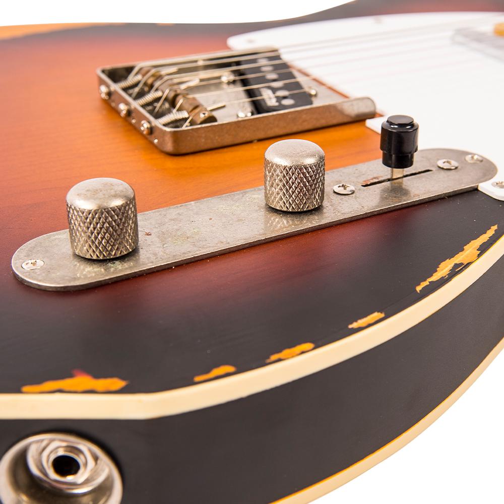 Vintage V59 ICON Electric Guitar ~ Distressed Sunburst - Fair Deal Music