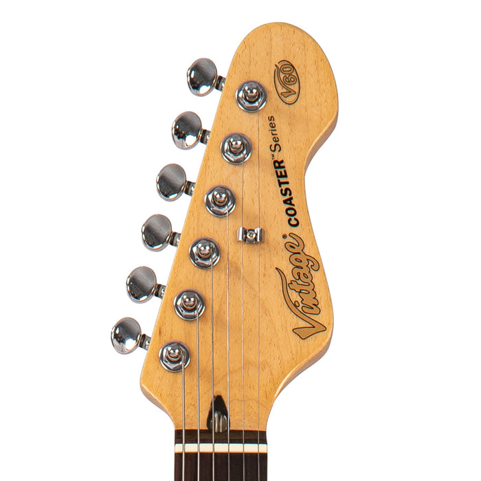 Vintage V60 Coaster Series Electric Guitar ~ Boulevard Black - Fair Deal Music