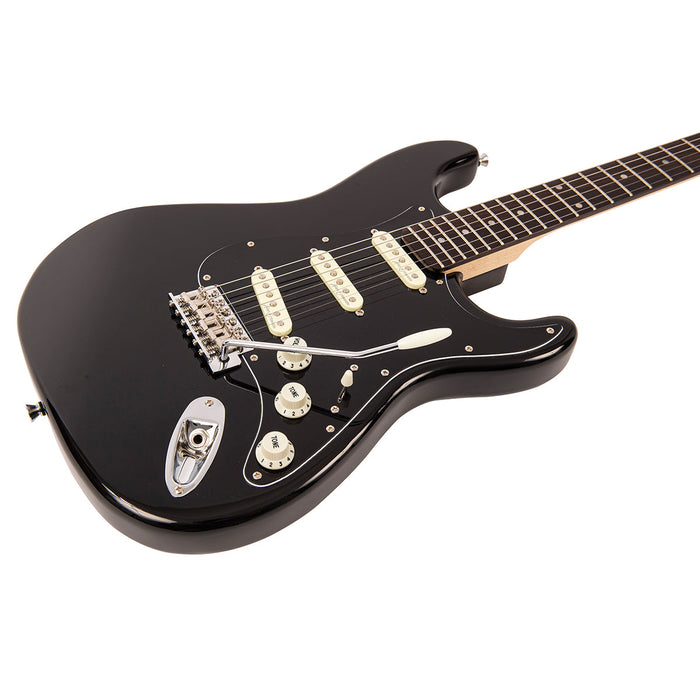 Vintage V60 Coaster Series Electric Guitar ~ Boulevard Black - Fair Deal Music