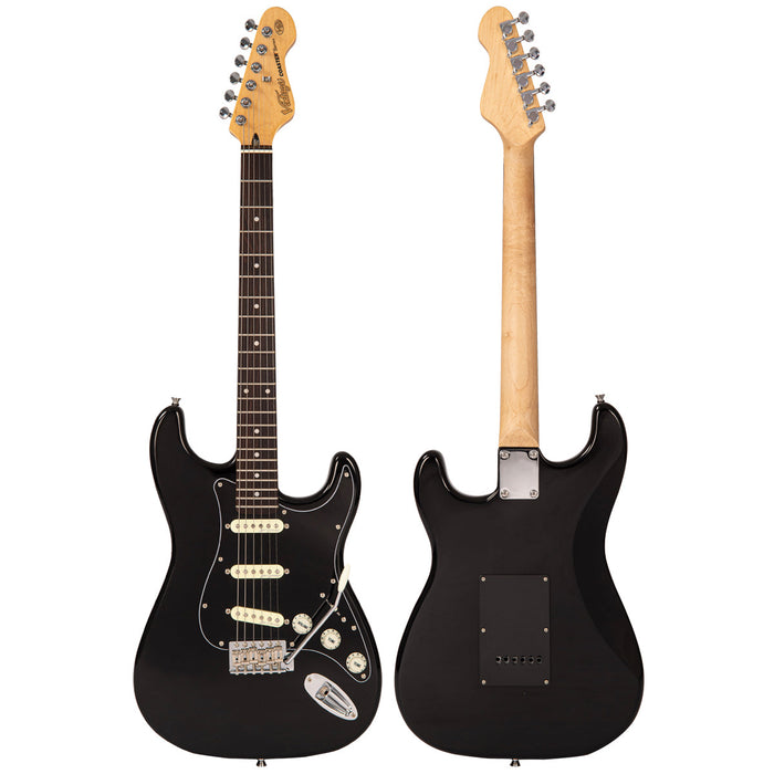 Vintage V60 Coaster Series Electric Guitar ~ Boulevard Black - Fair Deal Music