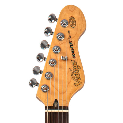 Vintage V60 Coaster Series Electric Guitar ~ Candy Apple Blue - Fair Deal Music