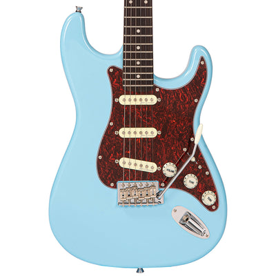 Vintage V60 Coaster Series Electric Guitar ~ Laguna Blue - Fair Deal Music
