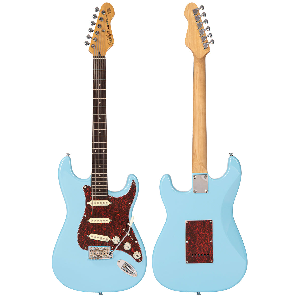 Vintage V60 Coaster Series Electric Guitar ~ Laguna Blue - Fair Deal Music