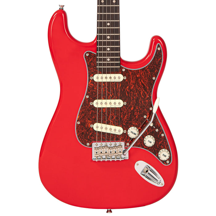 Vintage V60 Coaster Series Electric Guitar ~ Gloss Red - Fair Deal Music