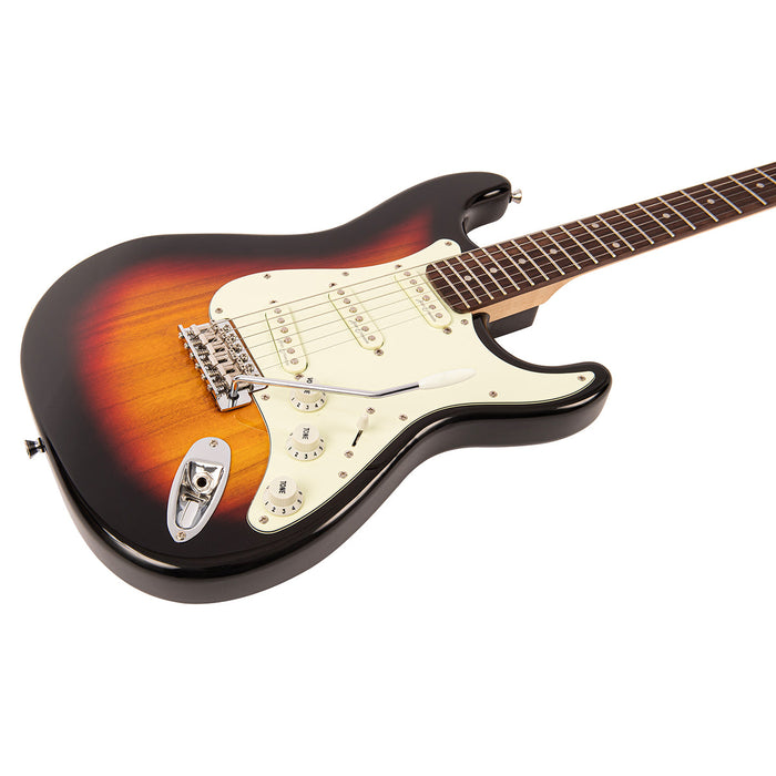 Vintage V60 Coaster Series Electric Guitar ~ 3 Tone Sunburst - Fair Deal Music