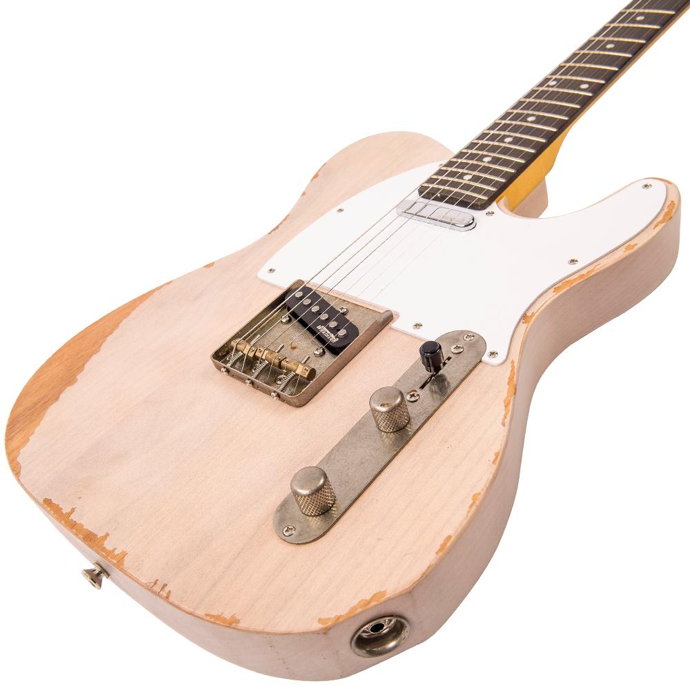 Vintage V62 ICON Electric Guitar ~ Distressed Ash Blonde - Fair Deal Music
