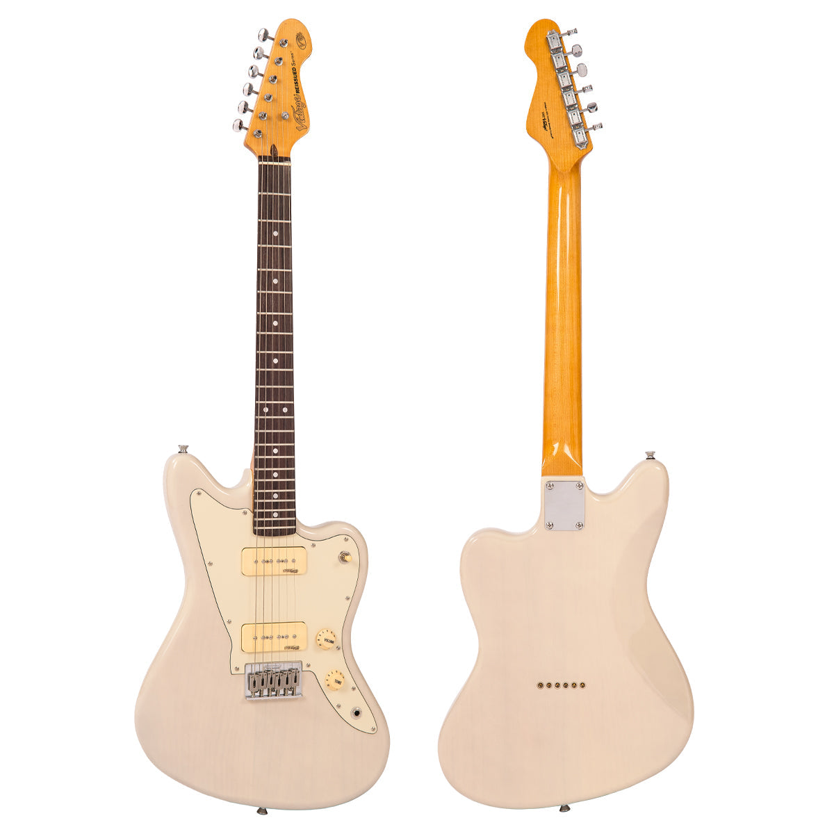 Vintage V65 ReIssued Hard Tail Electric Guitar ~ Blonde - Fair Deal Music