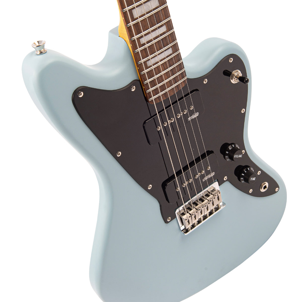 Vintage V65H ReIssued Hard Tail Electric Guitar ~ Satin Blue - Fair Deal Music