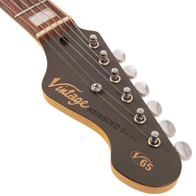 Vintage V65H ReIssued Hard Tail Electric Guitar ~ Satin Grey - Fair Deal Music