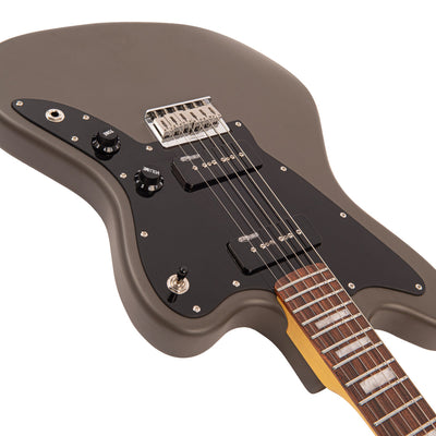 Vintage V65H ReIssued Hard Tail Electric Guitar ~ Satin Grey - Fair Deal Music