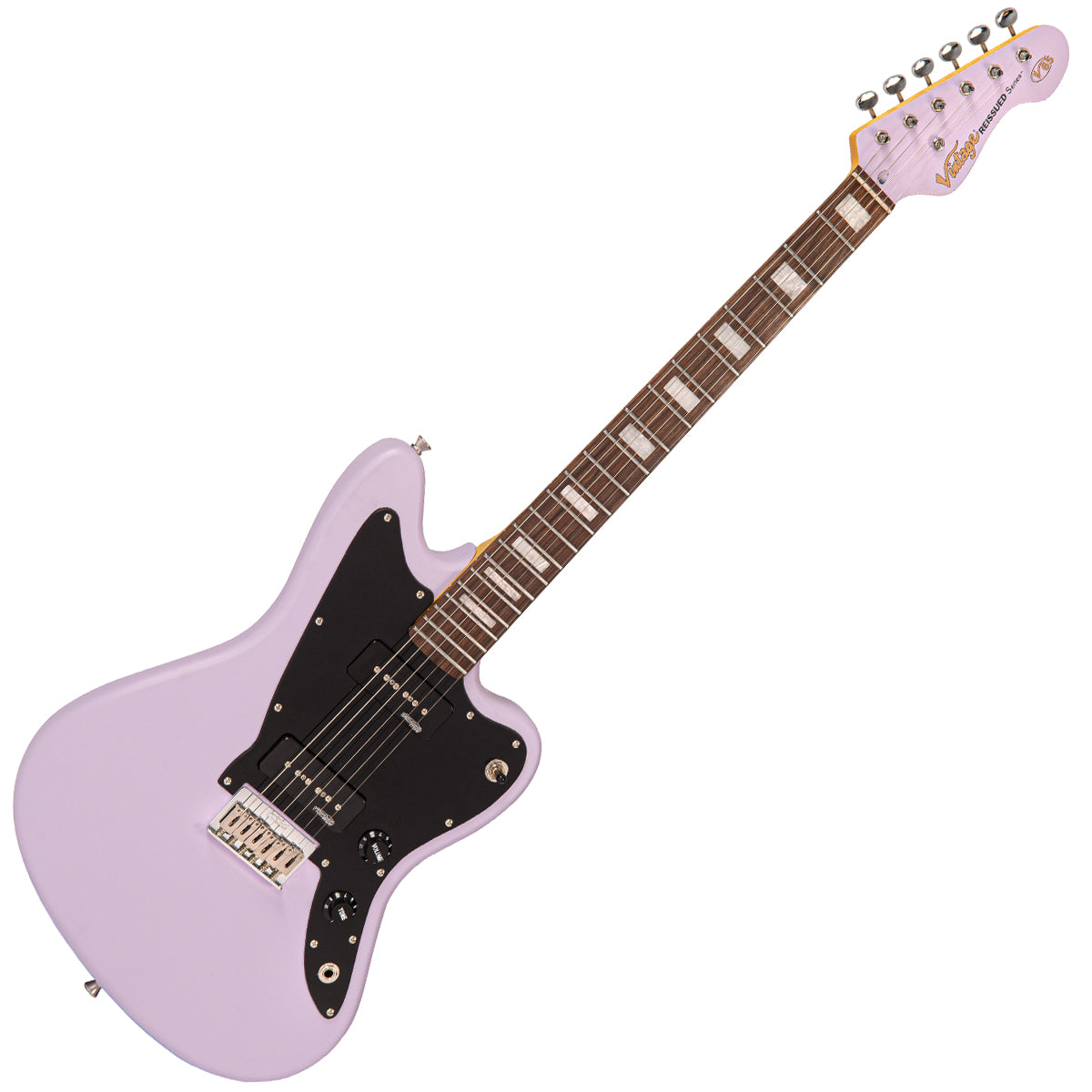 Vintage V65H ReIssued Hard Tail Electric Guitar ~ Satin Purple - Fair Deal Music
