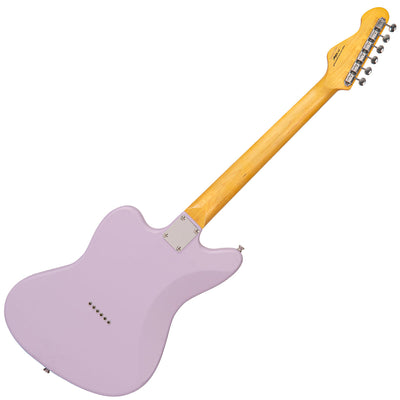 Vintage V65H ReIssued Hard Tail Electric Guitar ~ Satin Purple - Fair Deal Music