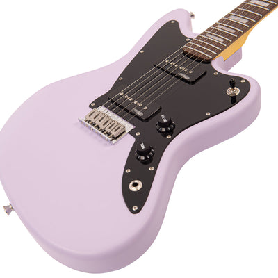 Vintage V65H ReIssued Hard Tail Electric Guitar ~ Satin Purple - Fair Deal Music
