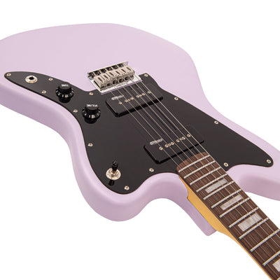 Vintage V65H ReIssued Hard Tail Electric Guitar ~ Satin Purple - Fair Deal Music