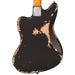 Vintage V65 ICON Vibrato Electric Guitar ~ Distressed Black - Fair Deal Music