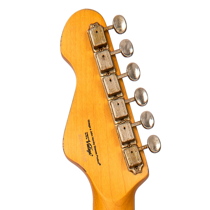 Vintage V65 ICON Vibrato Electric Guitar ~ Distressed Tobacco Sunburst - Fair Deal Music