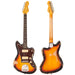 Vintage V65 ICON Vibrato Electric Guitar ~ Distressed Tobacco Sunburst - Fair Deal Music
