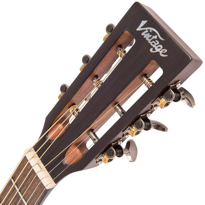 Vintage Historic Series 'Drop Shoulder' Acoustic Guitar ~ Aged Finish - Fair Deal Music