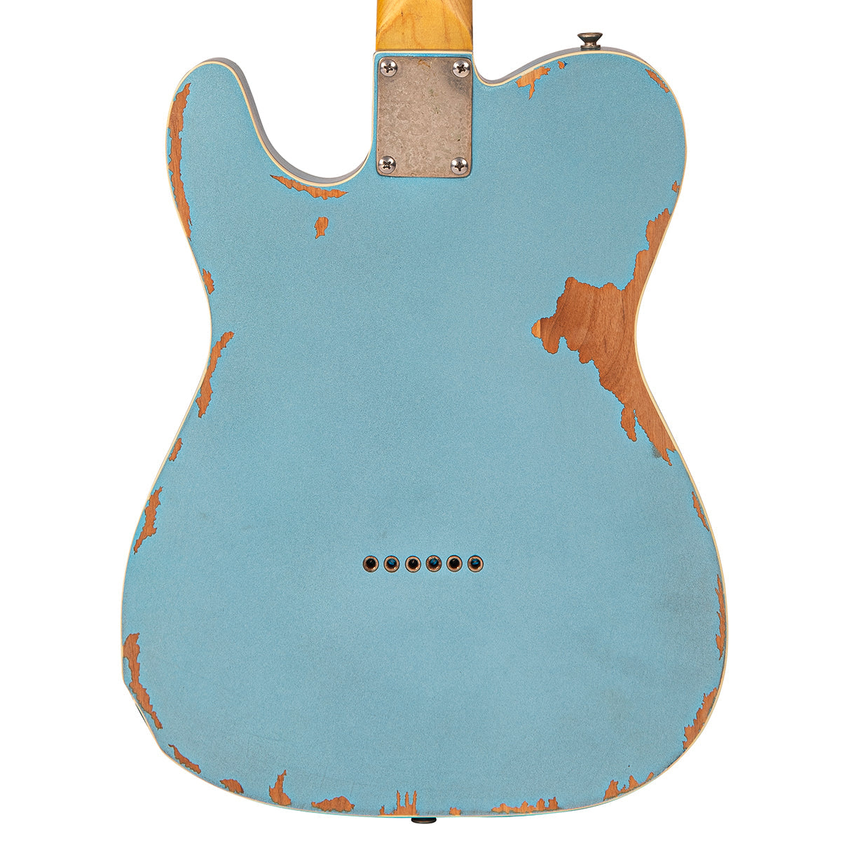 Vintage V66 Paul Rose Signature Electric Guitar ~ Distressed Gun Hill Blue - Fair Deal Music