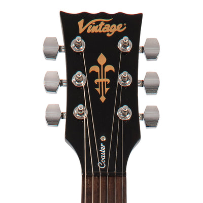 Vintage V69 Coaster Series Electric Guitar ~ Boulevard Black - Fair Deal Music