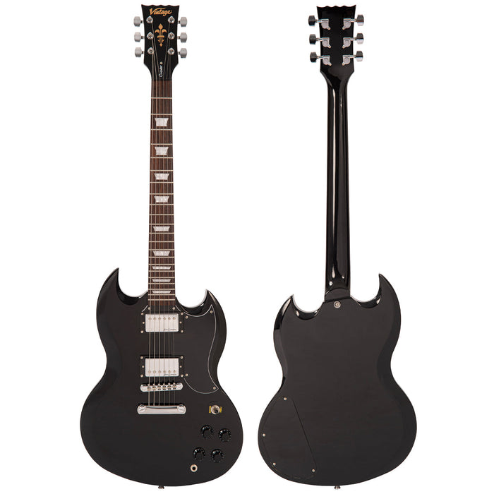 Vintage V69 Coaster Series Electric Guitar ~ Boulevard Black - Fair Deal Music