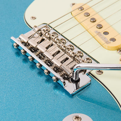 Vintage V6 ReIssued Electric Guitar ~ Candy Apple Blue - Fair Deal Music