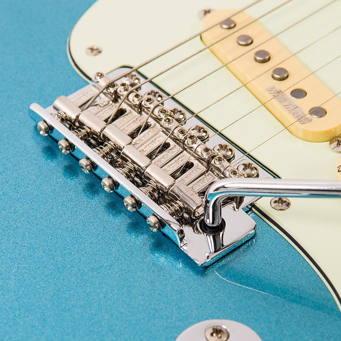 Vintage V6 ReIssued Electric Guitar ~ Candy Apple Blue - Fair Deal Music